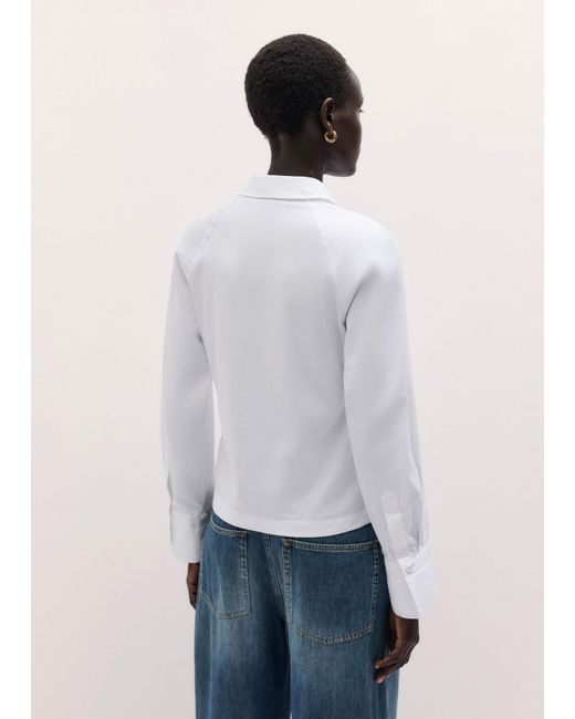 ME+EM Brown Raglan Shirt Layering Top