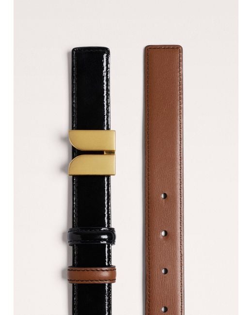 ME+EM Multicolor Logo Pin Buckle Reversible Belt