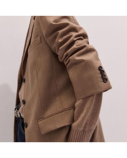ME+EM Natural Oversized Blazer