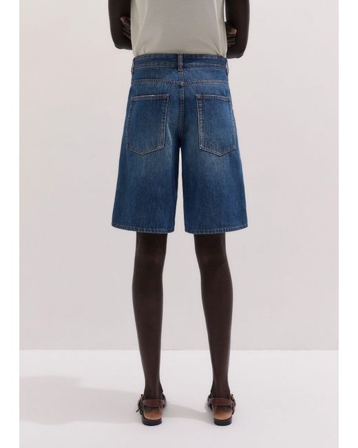 ME+EM Blue Relaxed Straight Short