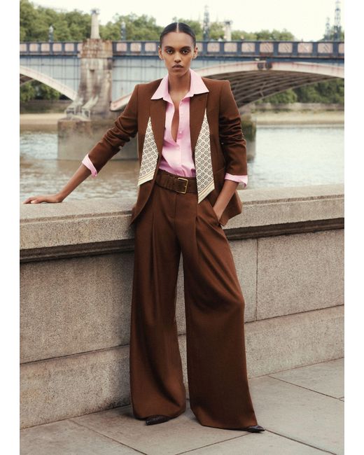 ME+EM Black Wide Leg Trouser