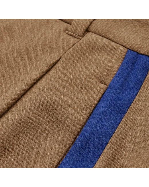ME+EM Brown Straight Pleat Front Trouser