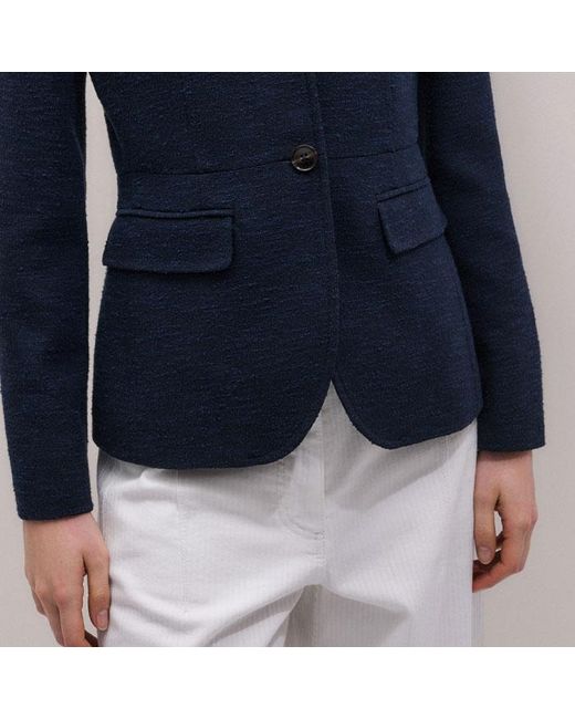 ME+EM Blue Event Ready Corset Jacket