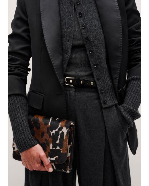 ME+EM Gray Sharp Shoulder Tux Blazer