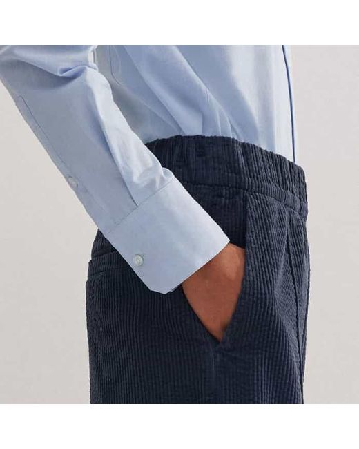 ME+EM Blue Washed Cord Pull-On Pant