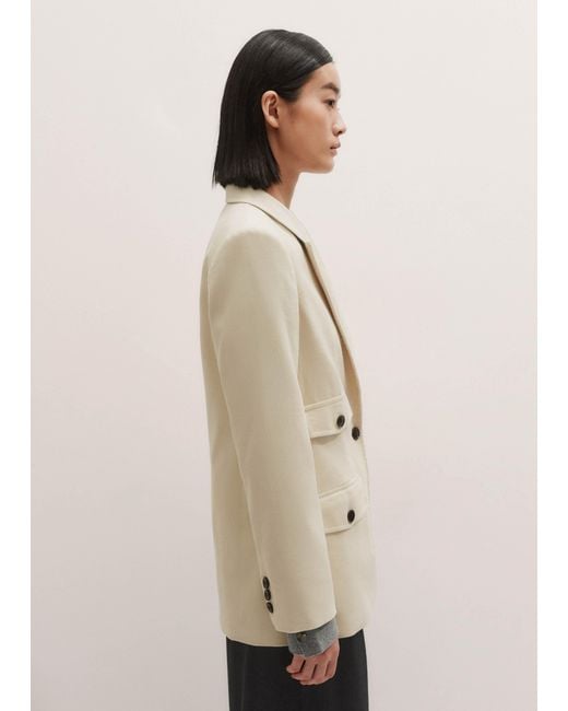 ME+EM Natural Luxe Cord Sharp Shoulder Blazer