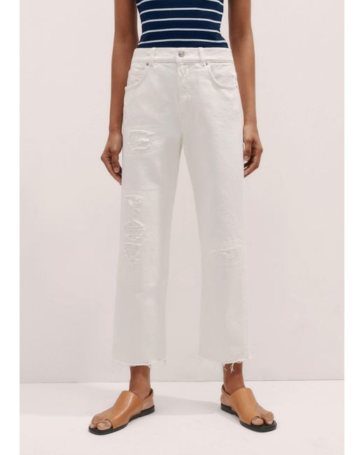 ME+EM Multicolor Authentic Relaxed Rip + Repair Jean