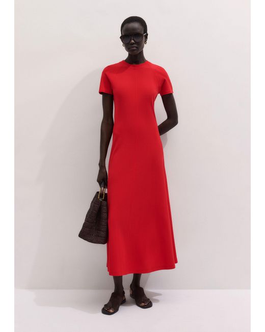 ME+EM Red Raglan Sleeve Maxi Dress