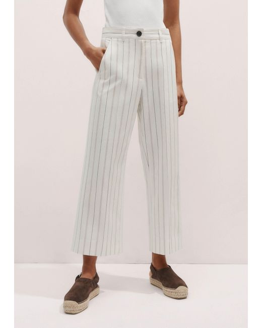 ME+EM Multicolor Straight-Leg Crop Trouser