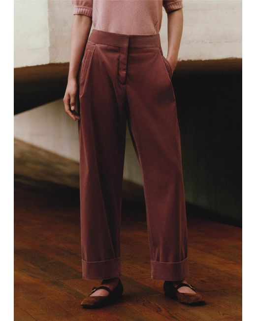 ME+EM Brown Clever Cord Trouser