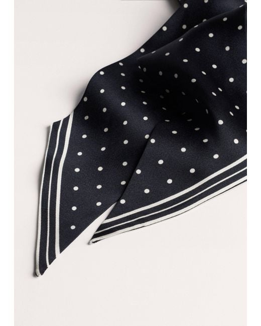 ME+EM Multicolor Skinny Scarf-Cream