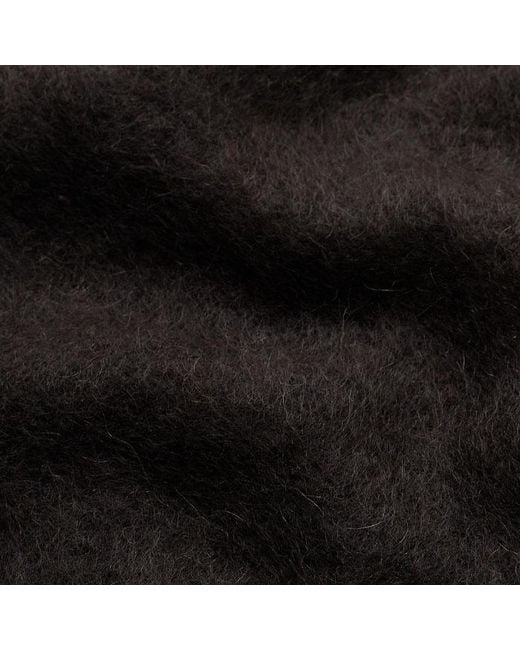 ME+EM Black Brushed Cashmere V-Neck Straight Knit Vest
