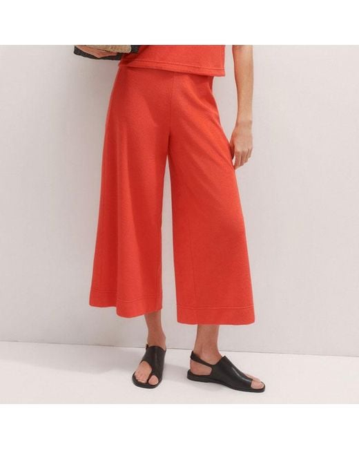 ME+EM Red Towelling Crop Top