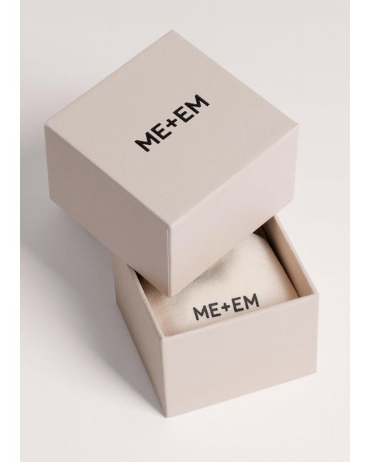 ME+EM Natural Bulb Cygnet Ring Set