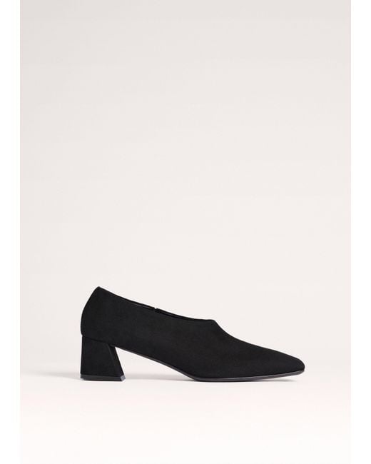 ME+EM Black High Front Block Heel