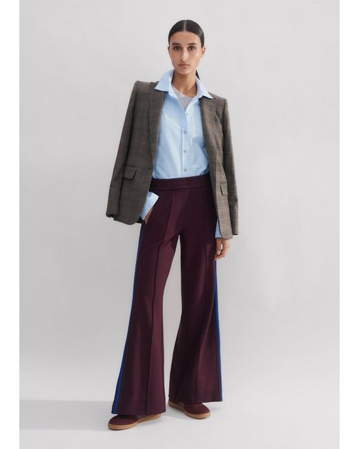 ME+EM White Short-Length Convertible Side Stripe Pant