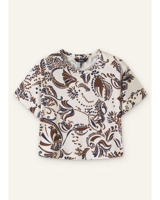 ME+EM Natural Silhouette Print Box Tee