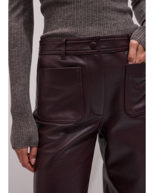 ME+EM Black Patch Pocket Boot Cut Trouser