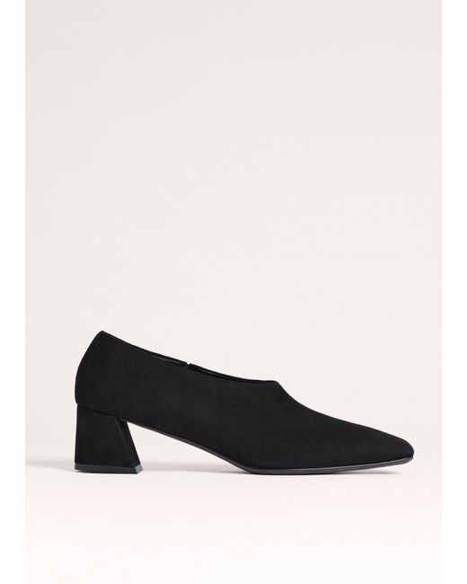 ME+EM Black High Front Block Heel