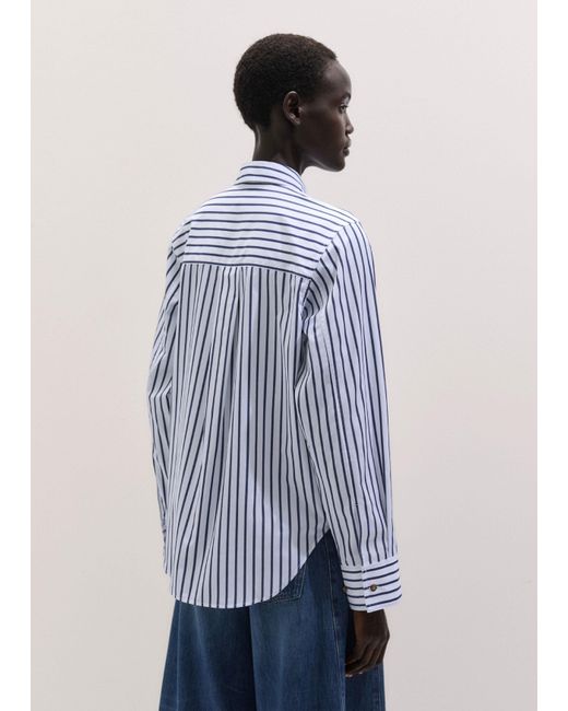 ME+EM Blue Stripe Relaxed Forever Shirt Soft
