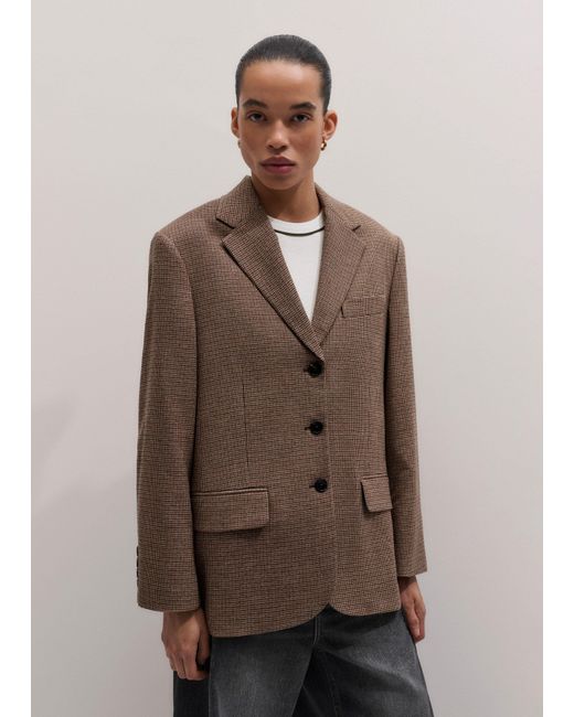 ME+EM Brown Intelligently Oversized Jacket