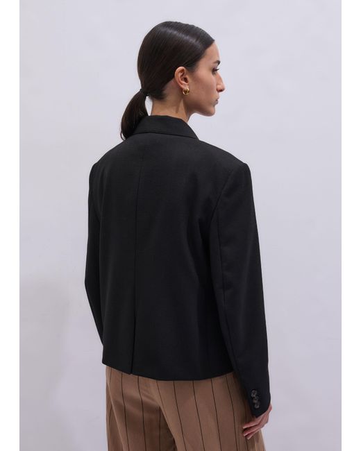 ME+EM Blue Intelligently Oversized Short Blazer