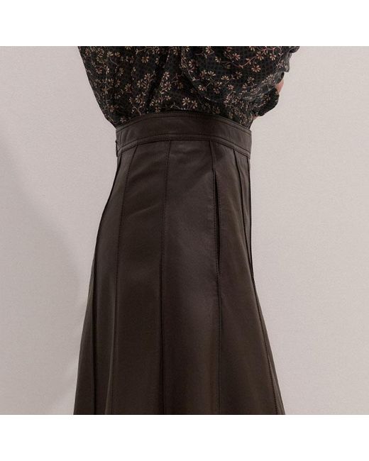 ME+EM Natural Panelled Maxi Skirt