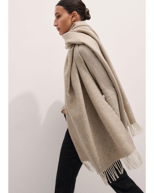 ME+EM Natural Cashmere Blend Travel Scarf