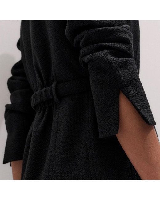 ME+EM Black Fit And Flare Mini Dress + Belt