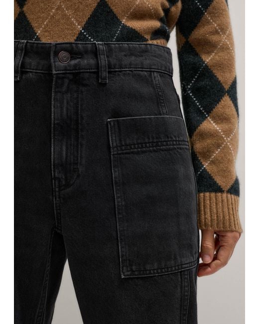 ME+EM Black Patch Pocket Engineered Jean