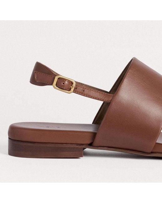 ME+EM Brown Toe-Post Sandal