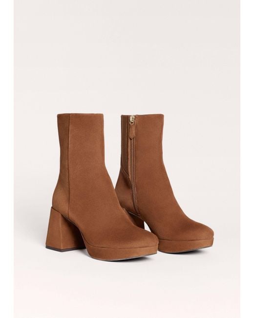 ME+EM Brown Platform Ankle Boot