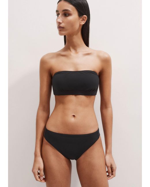 ME+EM Black Square Neck Bikini Top