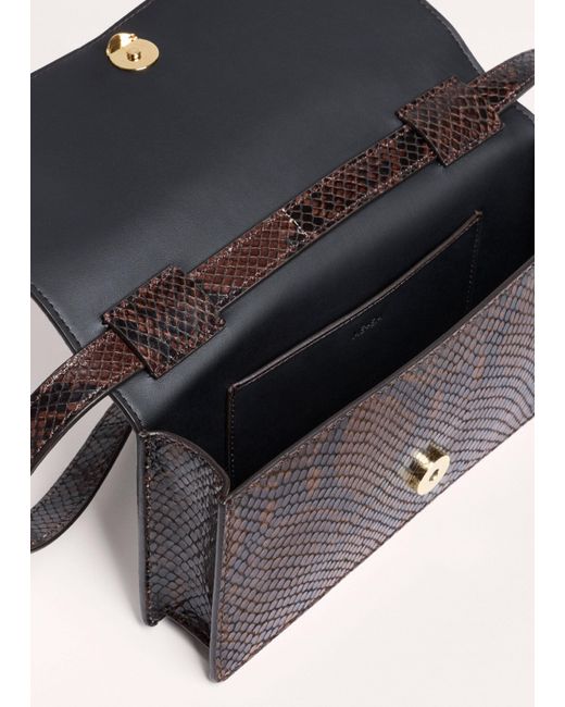 ME+EM Multicolor Snake Embossed Small Clutch+Crossbody Bag