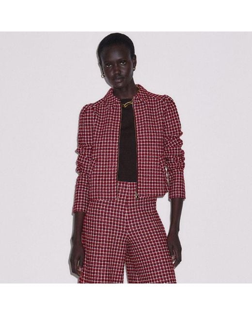 ME+EM Red Wide Leg Palazzo Pant