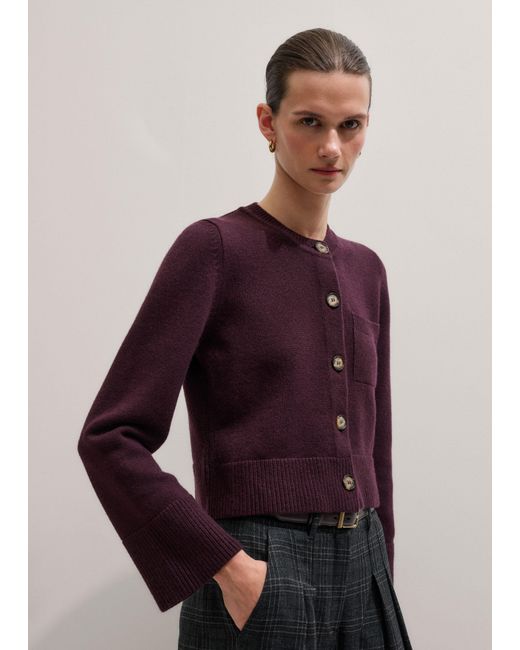 ME+EM Multicolor Button-Through Straight Cardigan