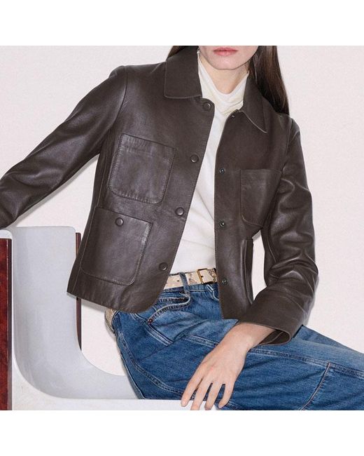 ME+EM Brown Patch Pocket Jacket