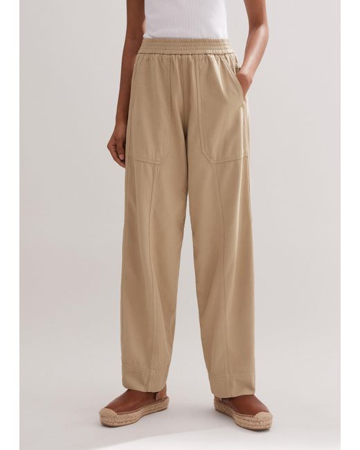 ME+EM Natural Pull-on Casual Trouser