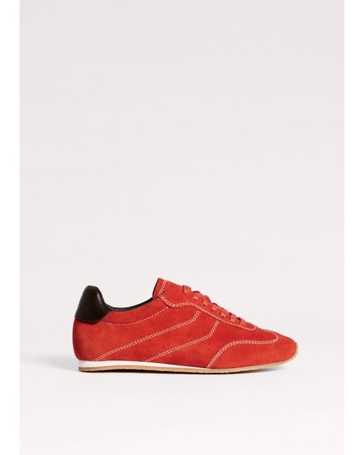 ME+EM Red Retro Runner Trainer