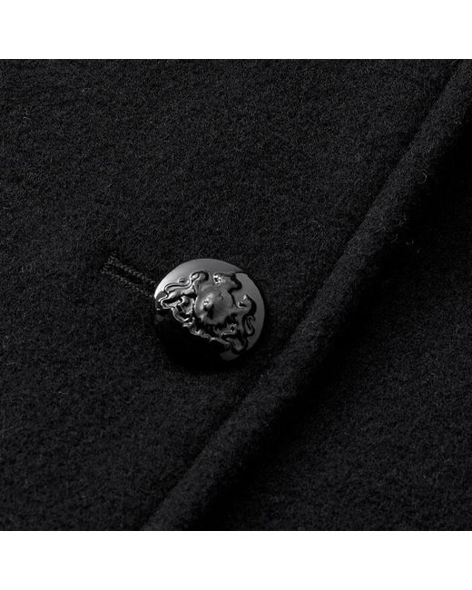 ME+EM Black Italian Wool Sculptural Sleeve Cropped Jacket