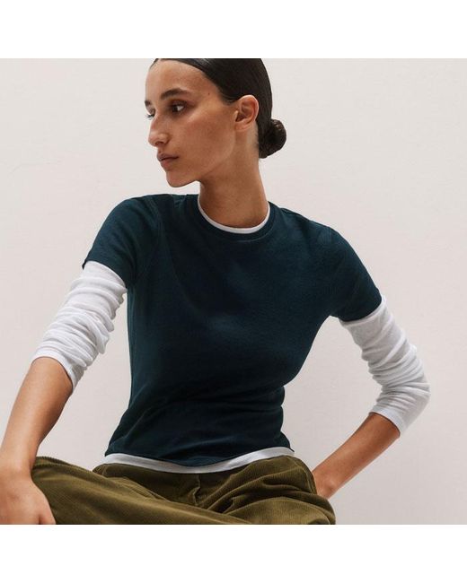 ME+EM Green Clever Cord Trouser