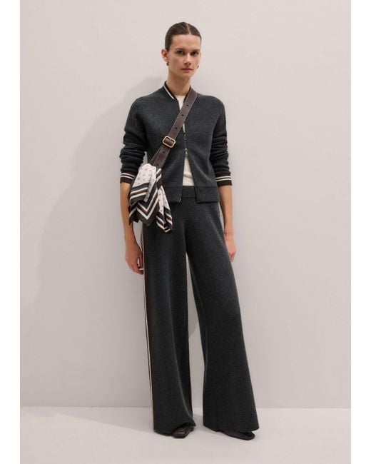 ME+EM Multicolor Knit Wide-Leg Pant
