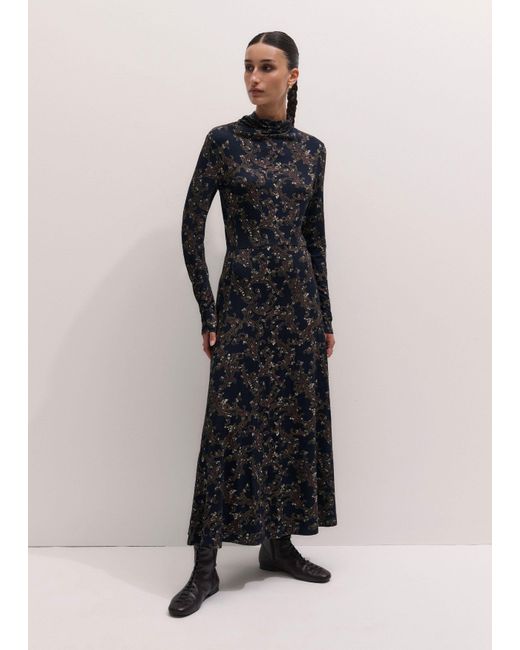 ME+EM Multicolor Whimsical Bulbs Print Maxi Dress