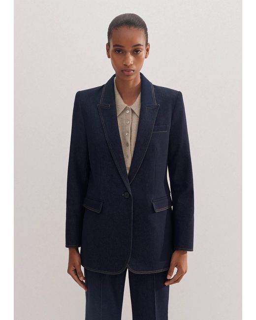 Black dress blue blazer sales