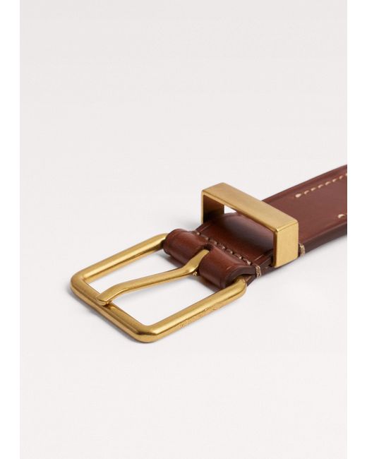 ME+EM Multicolor Classic Elastic Webbing Belt Natural Chestnut