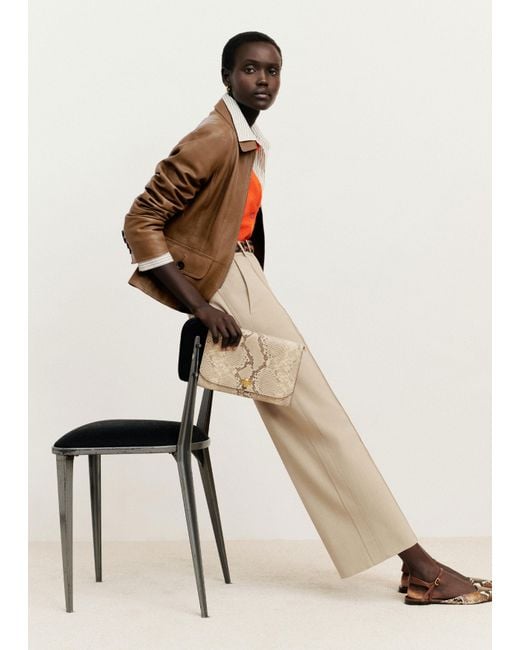 ME+EM Multicolor Straight Crop Pant
