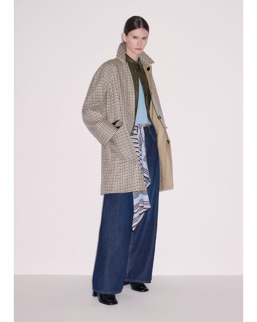 ME+EM Blue Panelled Shirt