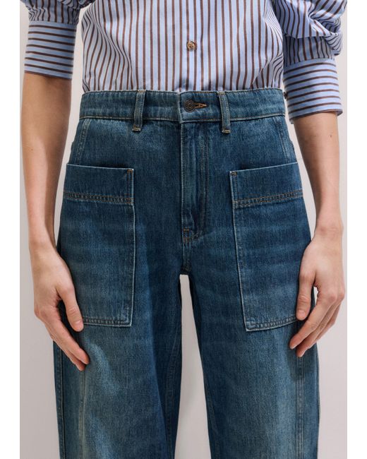ME+EM Blue Patch Pocket Engineered Jean