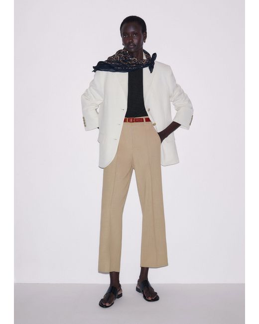 ME+EM Multicolor Straight Crop Pant
