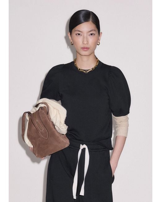 ME+EM Natural Ultimate Rib Long Sleeve Top